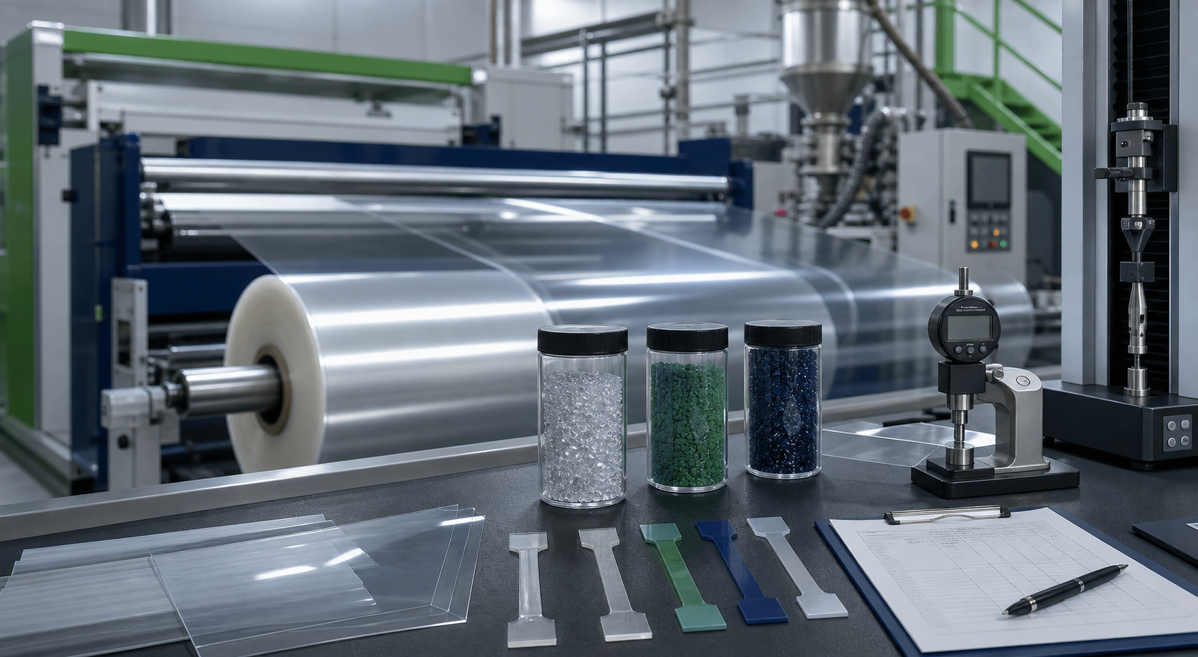 Production, extrusion, recycling and quality-control knowledge